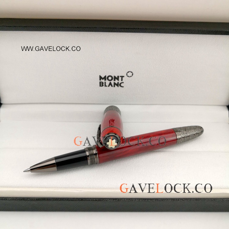 Mont blanc Daniel Defoe Rollerball Pen Red and Black